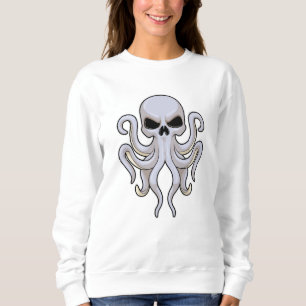 Octopus with 8 Arms & Skull Sweatshirt