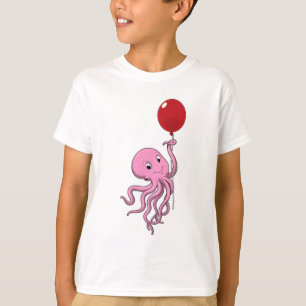 Octopus with Balloon T-Shirt