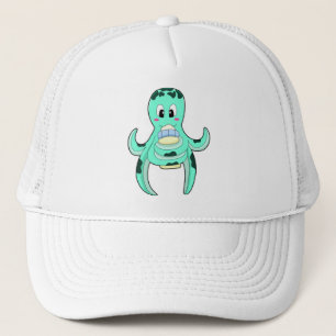 Octopus with Bottle of Milk Trucker Hat