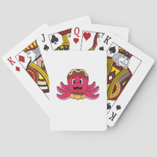 Octopus with Cake Playing Cards