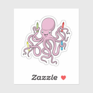 Octopus with Crayon