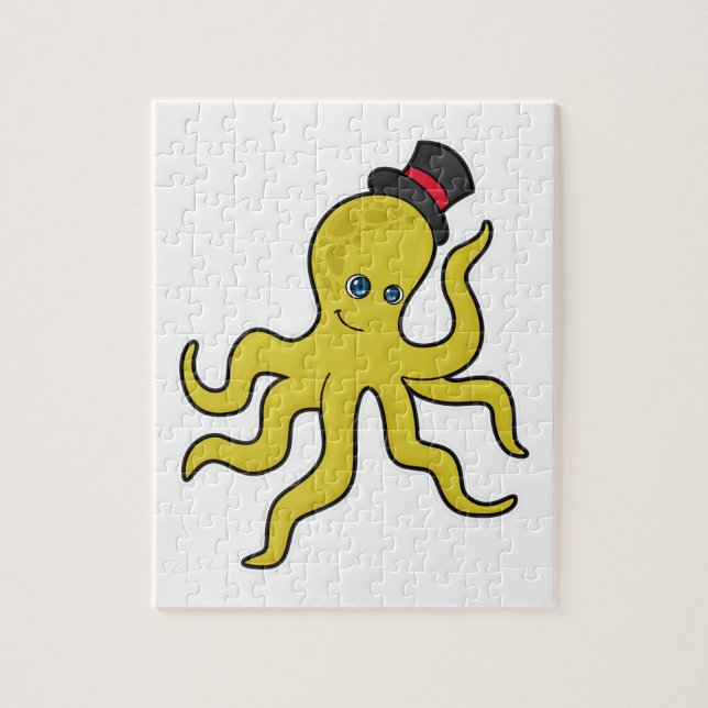 Octopus with Hat Jigsaw Puzzle (Vertical)