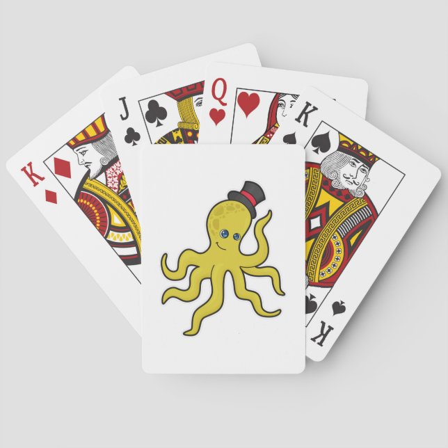 Octopus with Hat Playing Cards (Back)