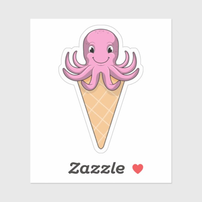 Octopus with Ice cream cone (Sheet)