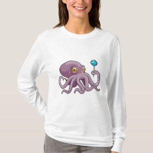 Octopus with Lollipop T-Shirt