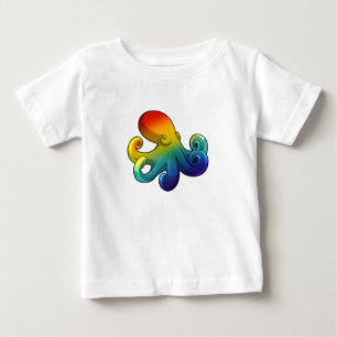Octopus with Rainbow Baby T-Shirt