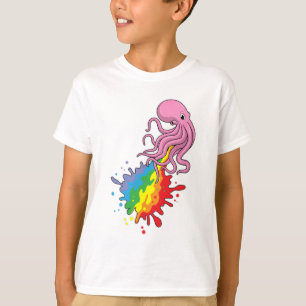 Octopus with Rainbow T-Shirt