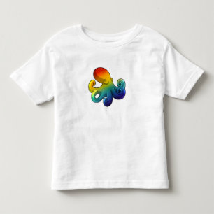 Octopus with Rainbow Toddler T-shirt