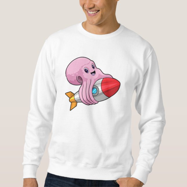 Octopus with Rocket Sweatshirt (Front)