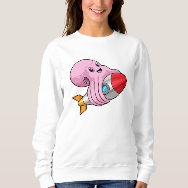 Octopus with Rocket Sweatshirt (Front)