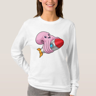 Octopus with Rocket T-Shirt
