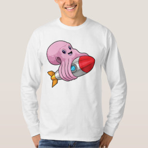 Octopus with Rocket T-Shirt