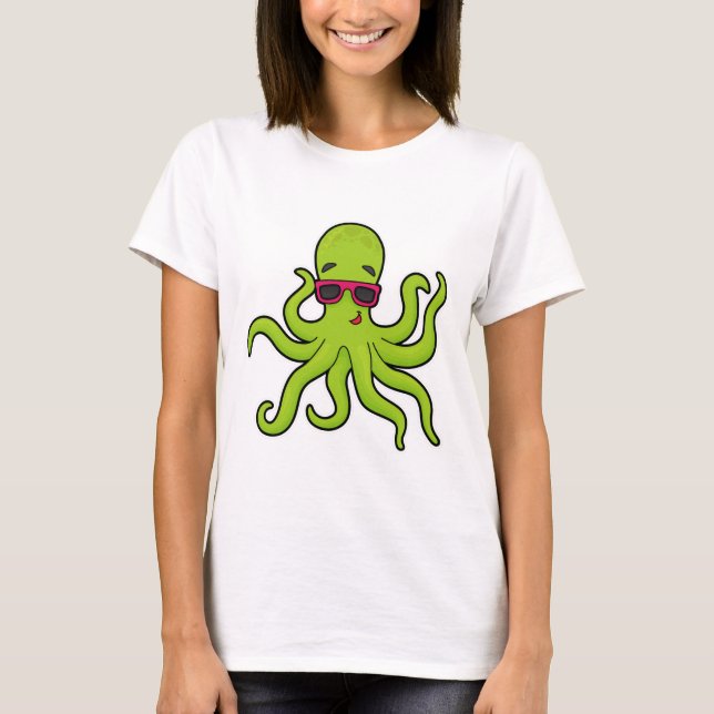 Octopus with Sunglasses T-Shirt (Front)
