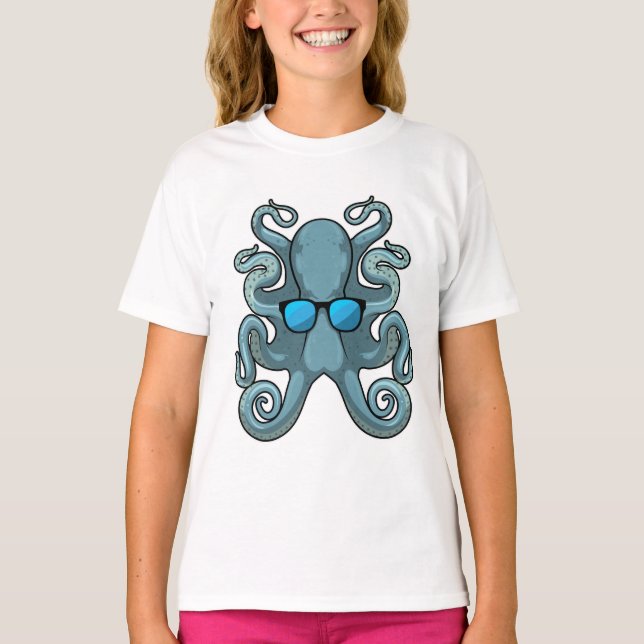 Octopus with Sunglasses T-Shirt (Front)