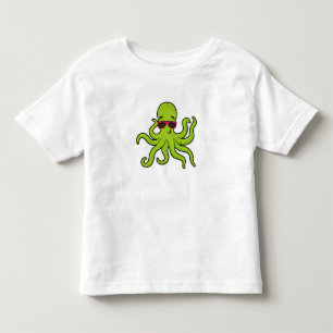 Octopus with Sunglasses Toddler T-shirt