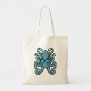 Octopus with Sunglasses Tote Bag