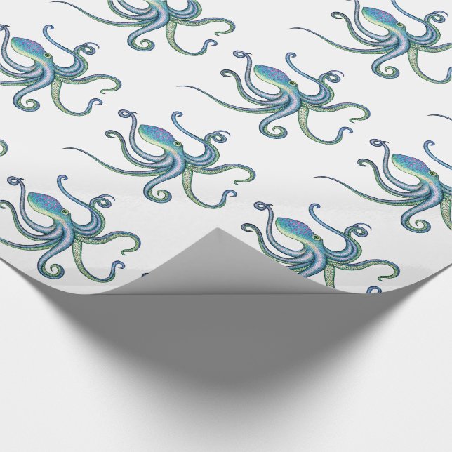 Octopus Wrapping Paper (Corner)