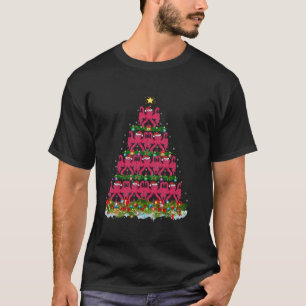 Octopus Xmas Tree Lights Decoration Santa Octopus T-Shirt