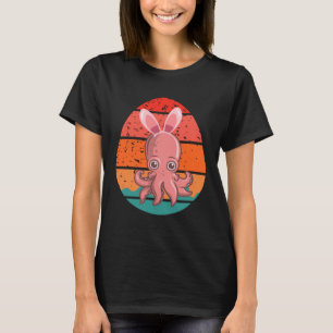 Octopuse Bunny Happy Easter Eggs Retro Men Women K T-Shirt