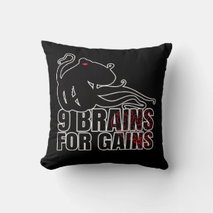 Octopuses Octopus Squid Cephalopoda – Marine Geek Throw Pillow