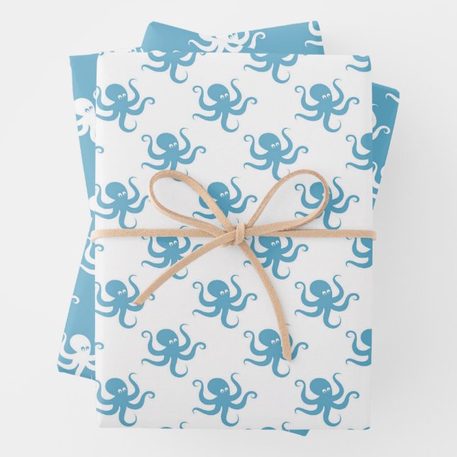 Octopuses Wrapping Paper Set of3 (In situ)
