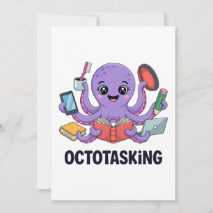 Octotasking Creature in Multitask Mode Invitation
