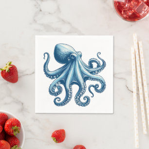 Octupus Nautical Paper Napkins