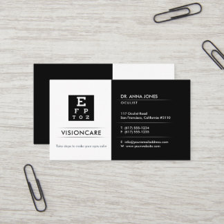 Oculist | optican business card
