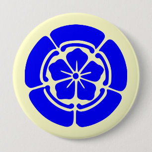 Oda Kamon, Japan 4 Inch Round Button