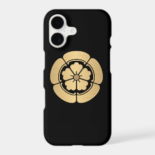 Oda Mon samurai clan brushed faux gold on black