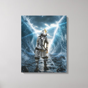Oda Nobunaga Samurai Armor Water 16x20 Canvas Print