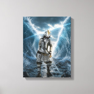Oda Nobunaga Samurai Armour Water 11x14 Canvas Print