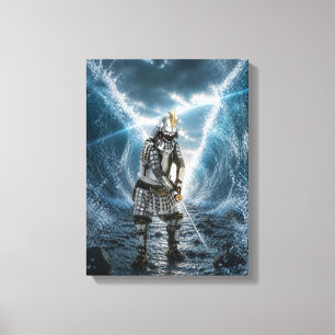 Oda Nobunaga Samurai Armour Water 12x16 Canvas Print