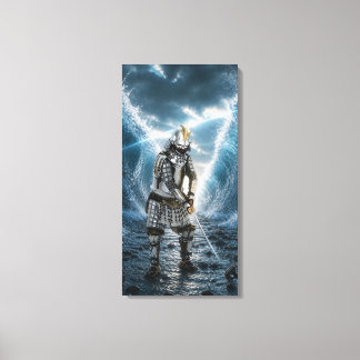 Oda Nobunaga Samurai Armour Water 16x32 Canvas Print