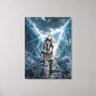 Oda Nobunaga Samurai Armour Water 24x32 Canvas Print