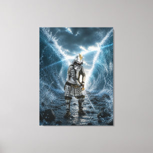 Oda Nobunaga Samurai Armour Water 30x40 Canvas Print