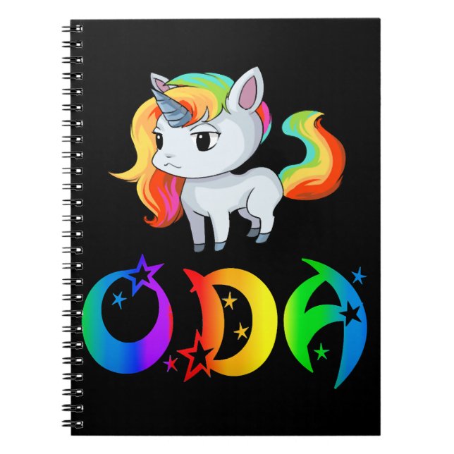 Oda Unicorn Notebook (Front)