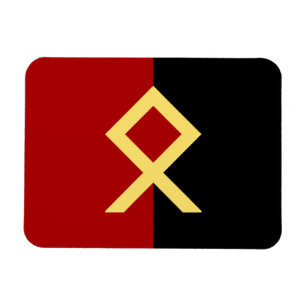 Odal Rune Flag Magnet