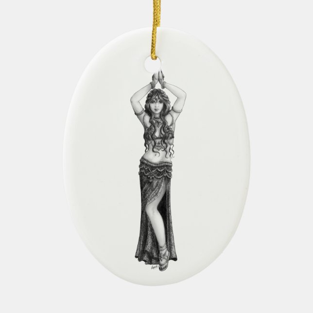 Odalisk Ceramic Ornament (Front)