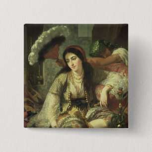 Odalisque 2 Inch Square Button