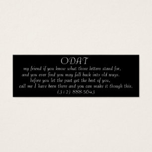 ODAT (call me friend) profile card