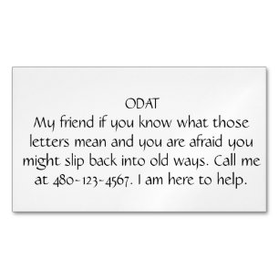 ODAT Magnetic BUSINESS CARD