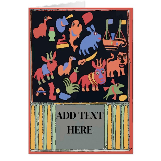 Odd Animals, add text,  (Front)