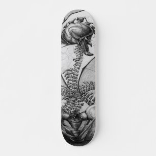 Odd Bone Fellow Horror Skeleton Winged Monster Art Skateboard