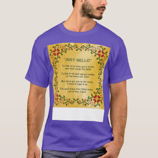 Odd Couple Just Hello T-Shirt