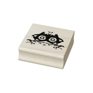 Odd crowned thingy-frog rubber stamp