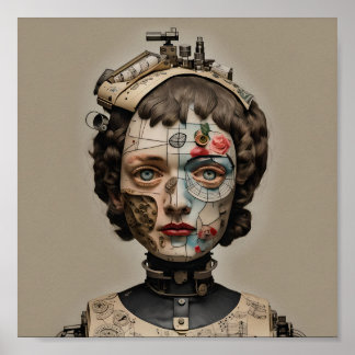 Odd Doll Surrealist AI image 008 P Poster