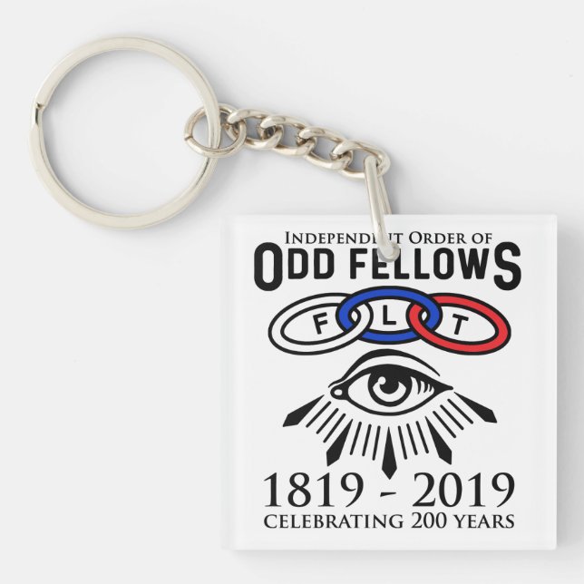 Odd Fellows Links and Eye 200th Anniversary Keychain (Front)