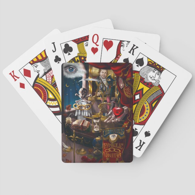 Odd Fellows Symbolic Vanitas Playing Cards (Back)