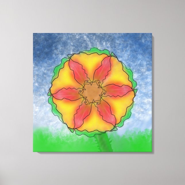 Odd Flower Canvas Print (Front)